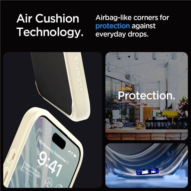 Spigen Crystal Hybrid-Hülle iPhone 15 Pro Max – transparent beige