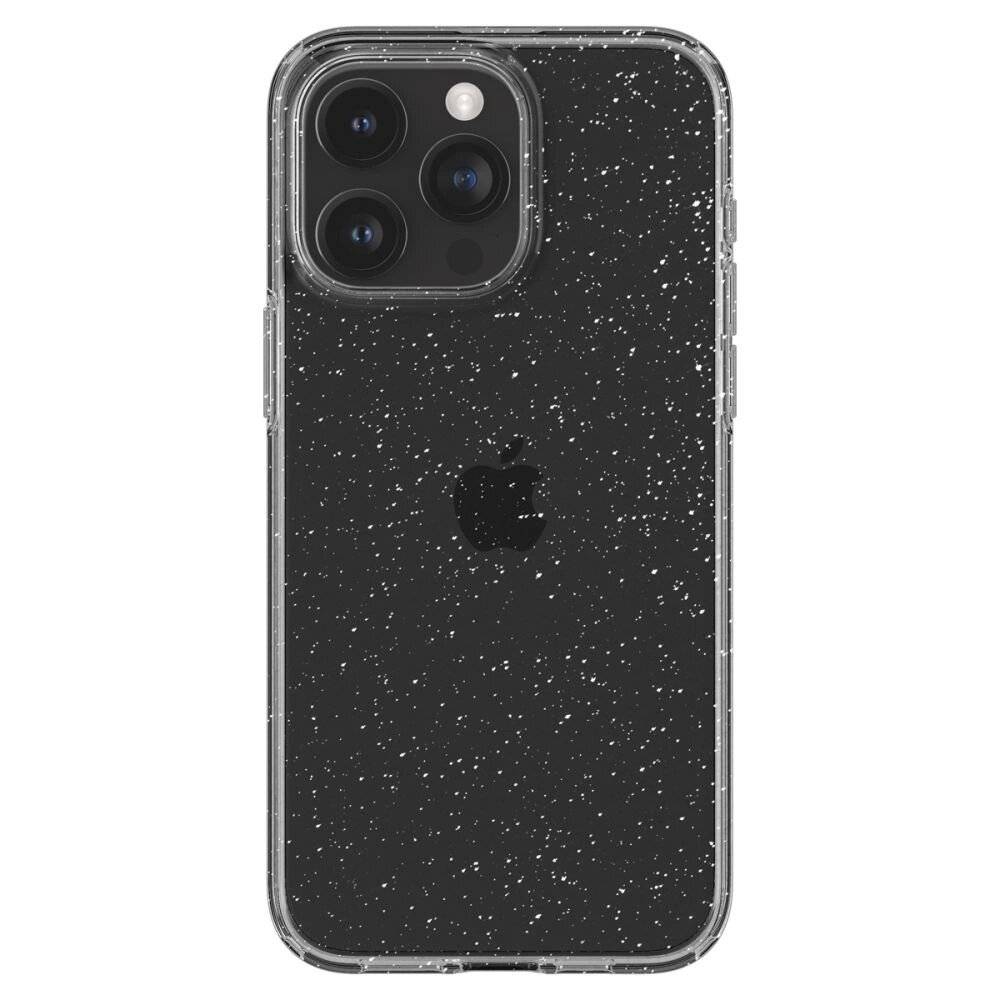 Spigen Liquid Crystal Hülle iPhone 15 Pro Max – transparent glitzernd