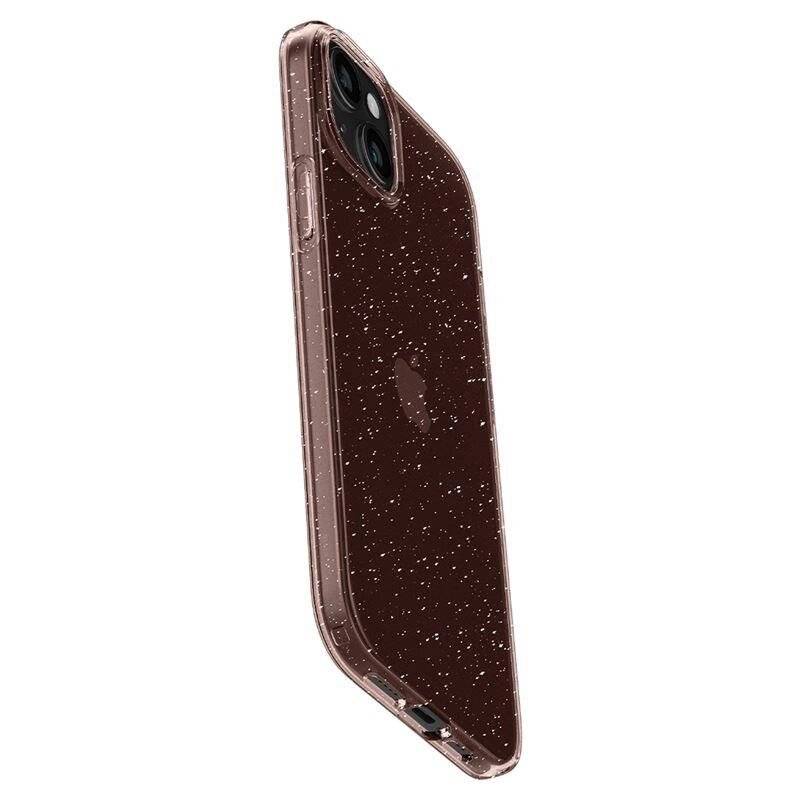 Spigen Liquid Crystal Glitter Hülle iPhone 15 Plus – rosa transparent
