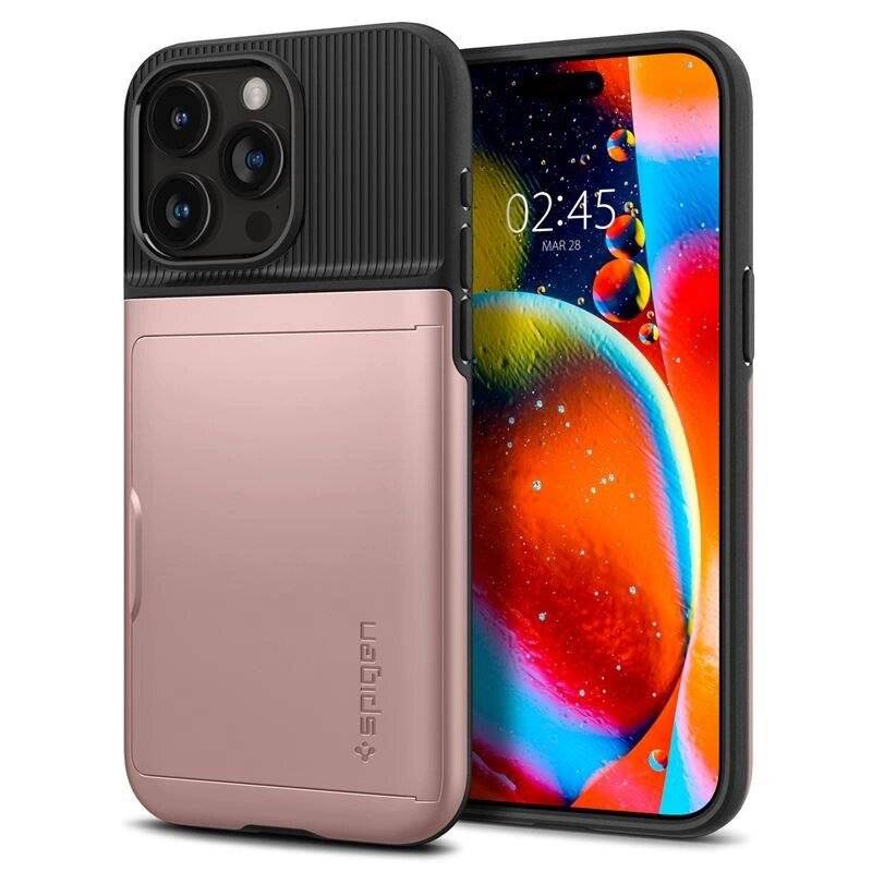 Spigen Slim Armor CS Hülle iPhone 15 Pro – Rosa