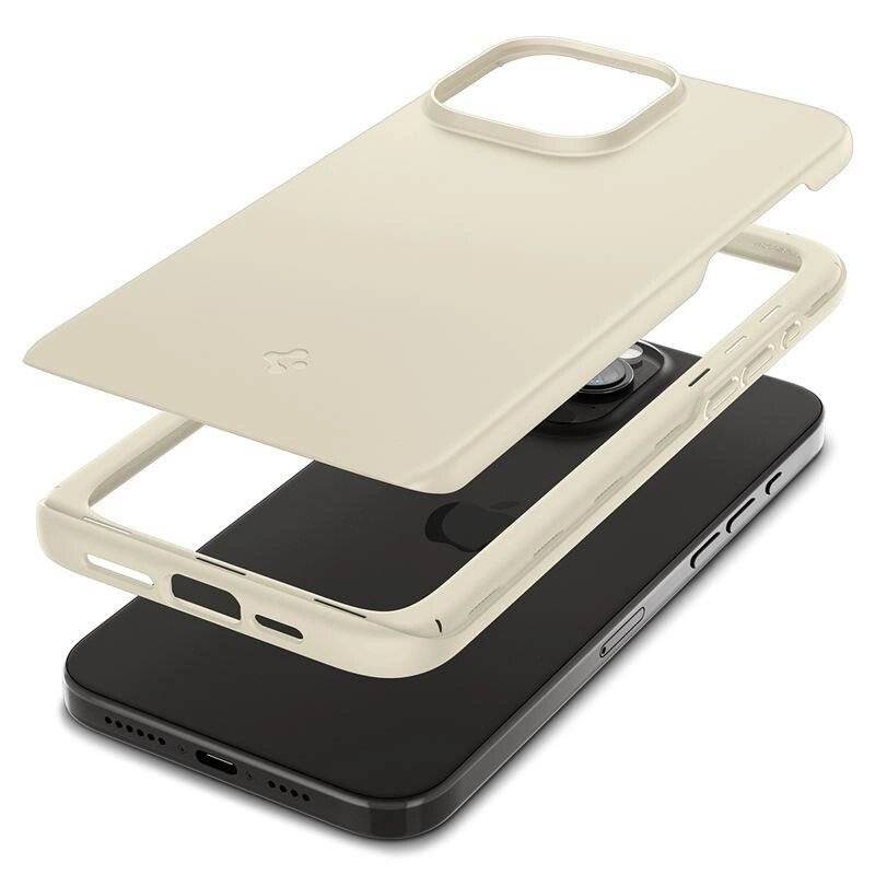 Spigen Thin Fit Hülle iPhone 15 Pro Max – Beige