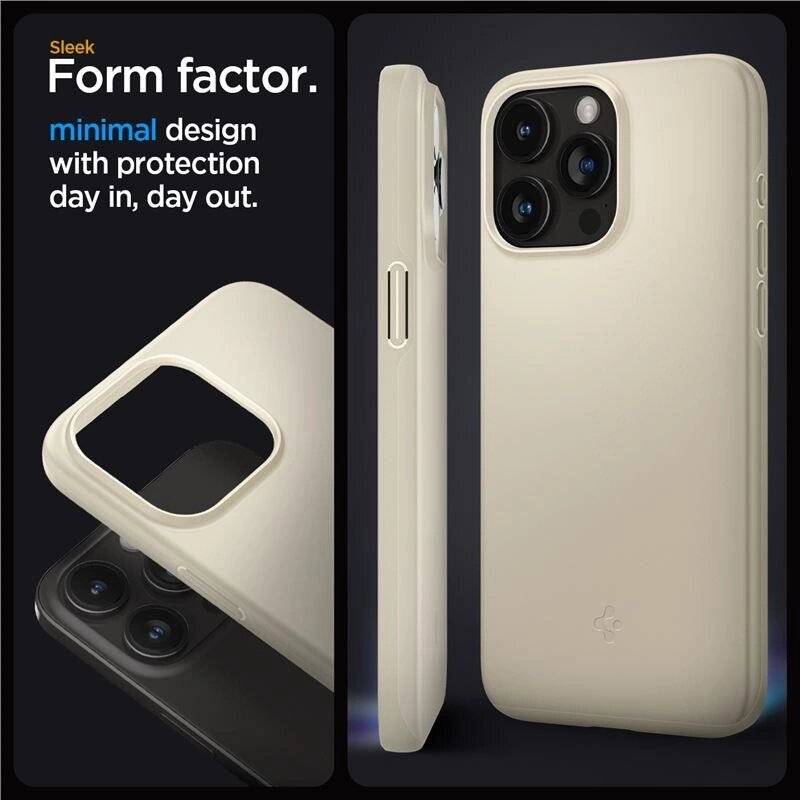 Spigen Thin Fit Hülle iPhone 15 Pro Max – Beige
