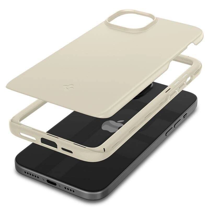 Spigen Thin Fit Hülle iPhone 15 Plus – Beige