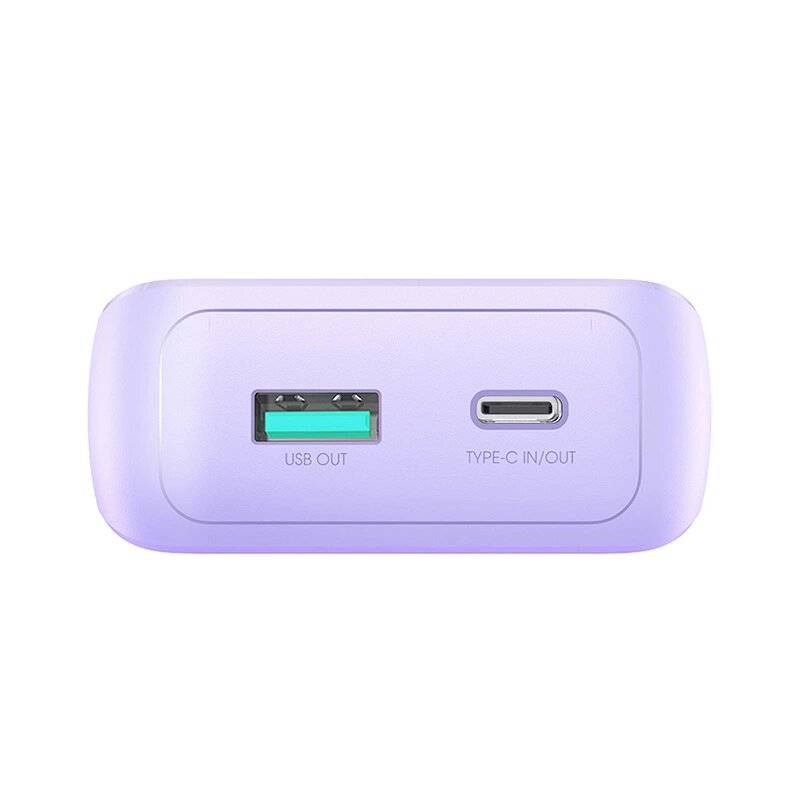 Joyroom JR-PBC06 Mini-Powerbank integrierten USB-C-/ Lightning -Kabeln 30 W 10000 mAh – Lila