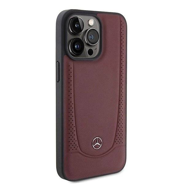 Mercedes MEHCP15XARMRE iPhone 15 Pro Max 6,7″ rot/rotes Hardcase Leder Urban Bengale