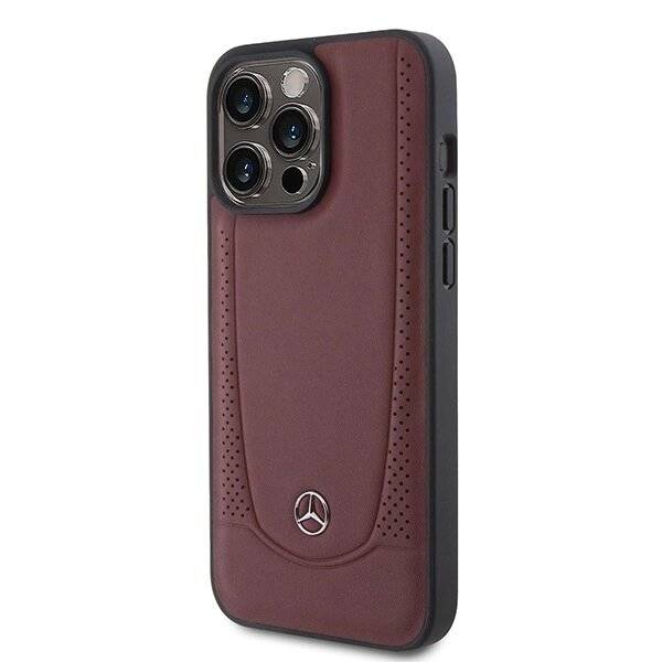 Mercedes MEHCP15XARMRE iPhone 15 Pro Max 6,7″ rot/rotes Hardcase Leder Urban Bengale