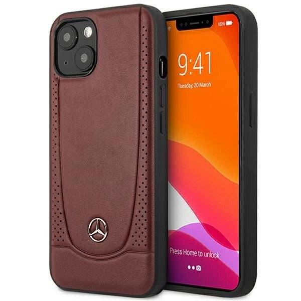 Mercedes MEHCP15SARMRE iPhone 15 6,1″ rot/rotes Hardcase Leder Urban Bengale