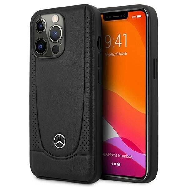 Mercedes MEHCP15XARMBK iPhone 15 Pro Max 6,7″ schwarz/schwarz Hardcase Leder Urban