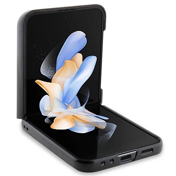 BMW Leder Carbon Hülle Samsung Galaxy Z Flip 5 - schwarz