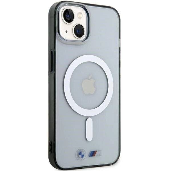 BMW Silver Ring MagSafe iPhone 15 Hülle - Transparent