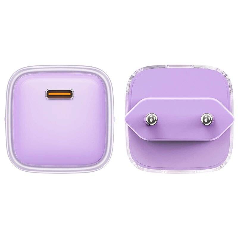 Acefast A53 PD 30W GaN USB-C Ladegerät Display – Lila