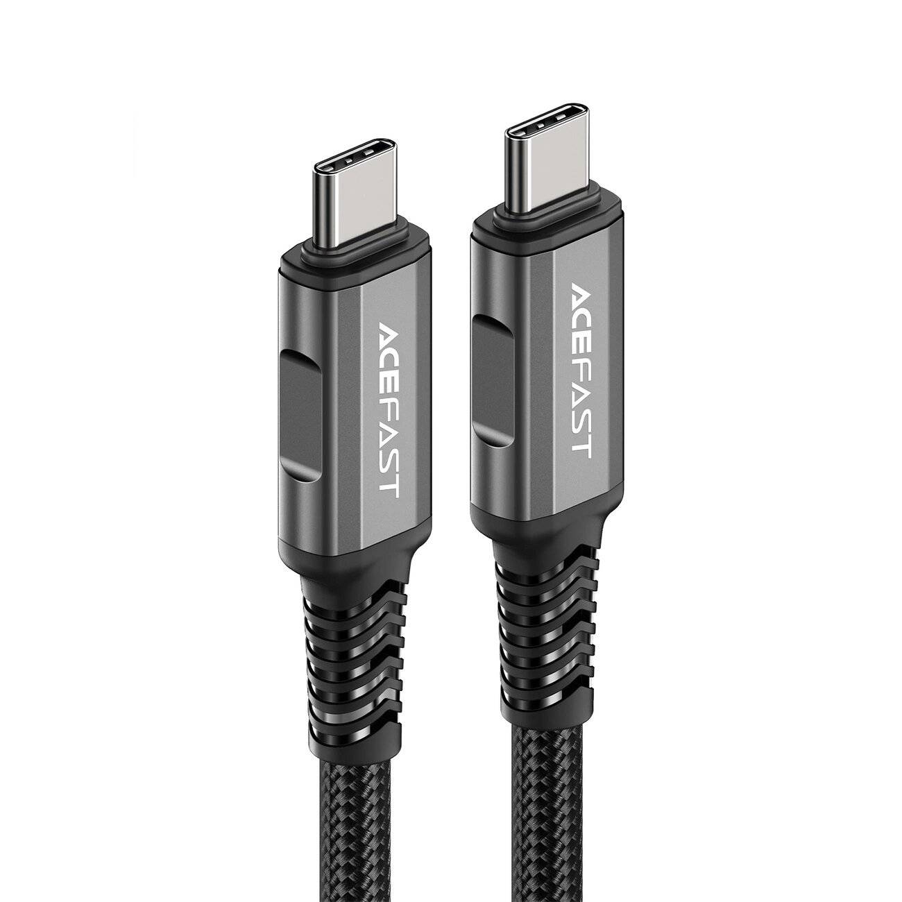 Acefast C1-09 USB-C / USB4 PD3.1 Kabel 5A 1m - grau-schwarz