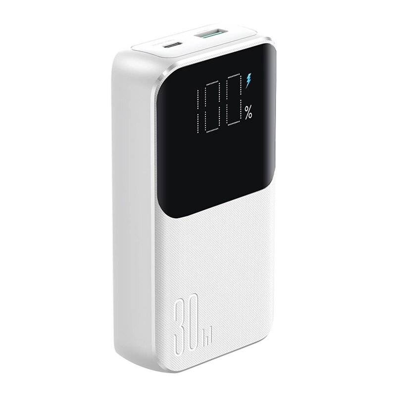 Mini-Powerbank integrierten Kabeln Joyroom JR-PBC06 30W 10000mAh - Weiß