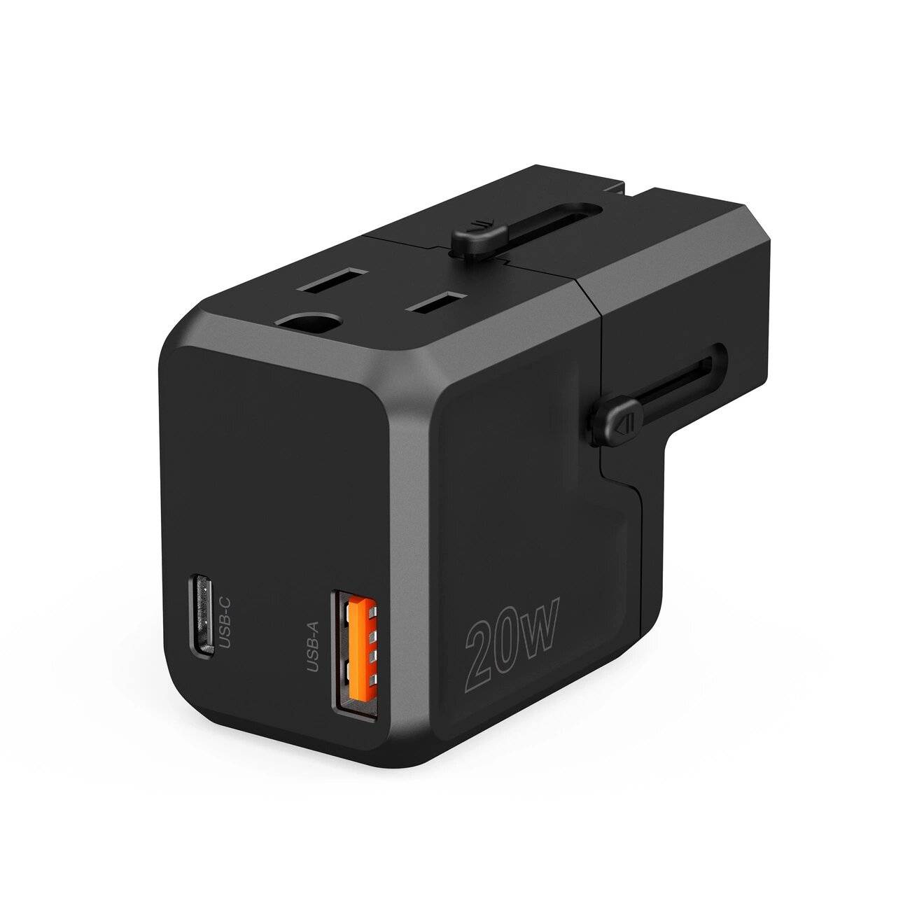 Choetech PD6038 20W Reiseladegerät, USB-C & USB-A, mit USA/EU/UK/AU-Steckeradaptern