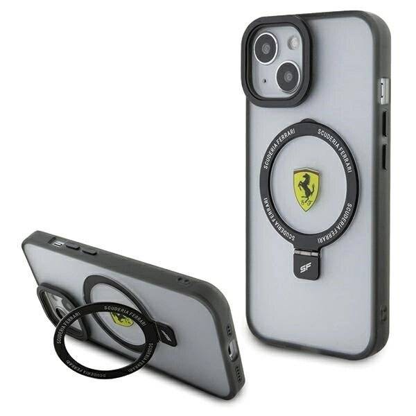 Ferrari FEHMP15SUSCAH iPhone 15 6,1″ transparentes Hardcase Ring Stand 2023 Collection MagSafe