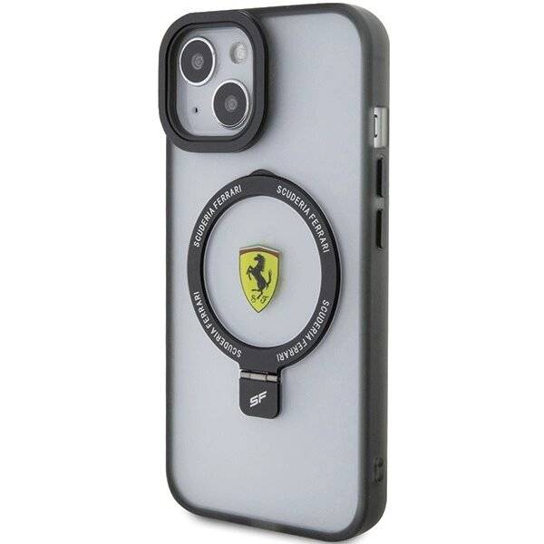 Ferrari Ring Stand 2023 Collection MagSafe Hülle iPhone 15 Plus / 14 – Schwarz