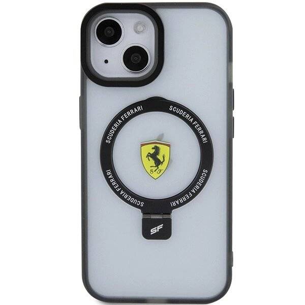Ferrari Ring Stand 2023 Collection MagSafe Hülle iPhone 15 Plus / 14 – Schwarz