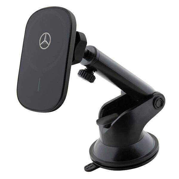 Mercedes MEWCCGSLK 15W Induktionshalter Lüftungsschlitze/Glas schwarz/schwarz Silver Stars
