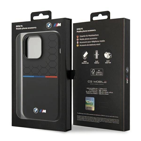 BMW Silikon-Musterhülle iPhone 15 Pro – Schwarz