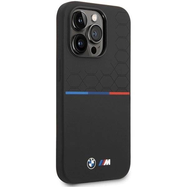 BMW Silikon-Musterhülle iPhone 15 Pro Max – Schwarz