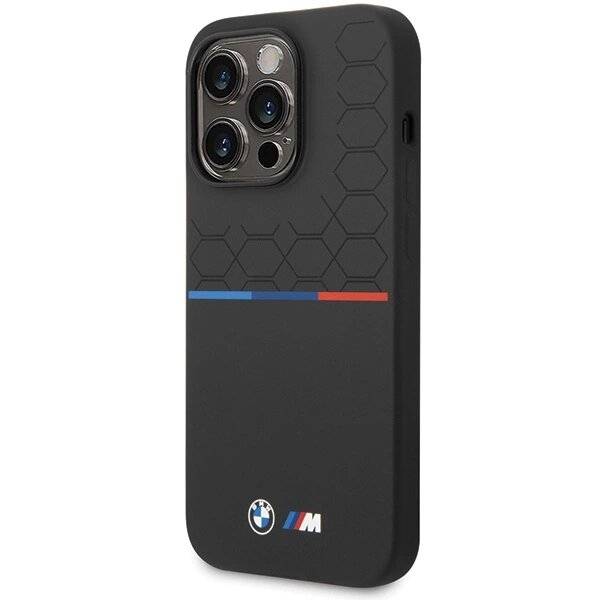 BMW Silikon-Musterhülle iPhone 15 Pro – Schwarz