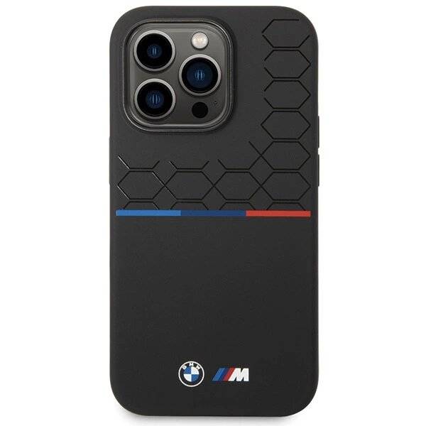 BMW Silikon-Musterhülle iPhone 15 Pro – Schwarz