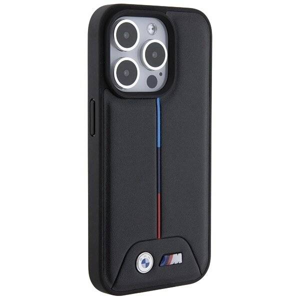 BMW Quilted Tricolor Hülle iPhone 15 Pro Max – Schwarz