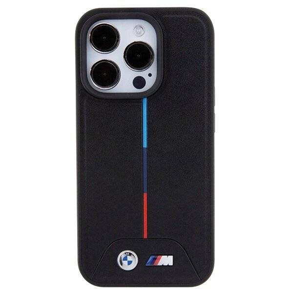 BMW Quilted Tricolor MagSafe Hülle iPhone 15 Pro Max – Schwarz