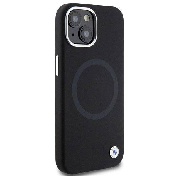 BMW Signature Liquid Silicone MagSafe Hülle iPhone 15 Plus – Schwarz