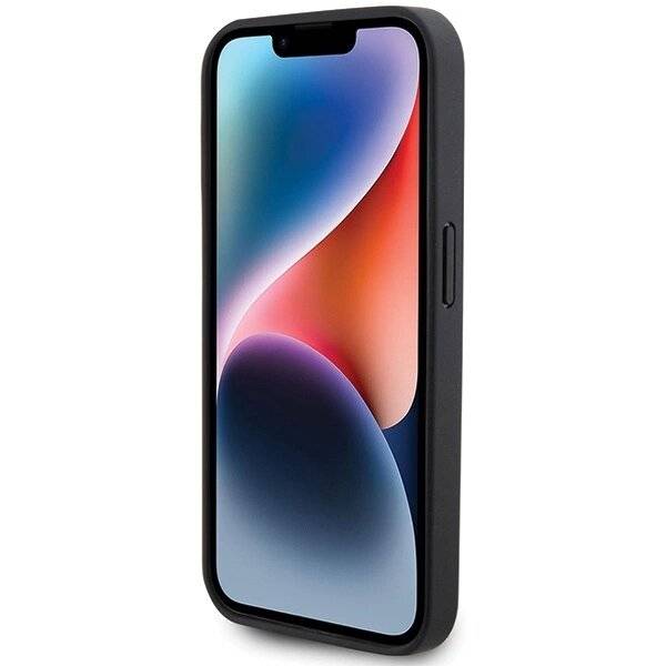 BMW Leder Carbon MagSafe iPhone 15 Pro Max Hülle - Schwarz