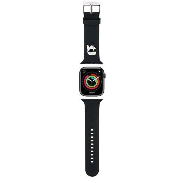 Karl Lagerfeld 3D Rubber Head Strap Apple Watch 38/40/41 mm – Schwarz