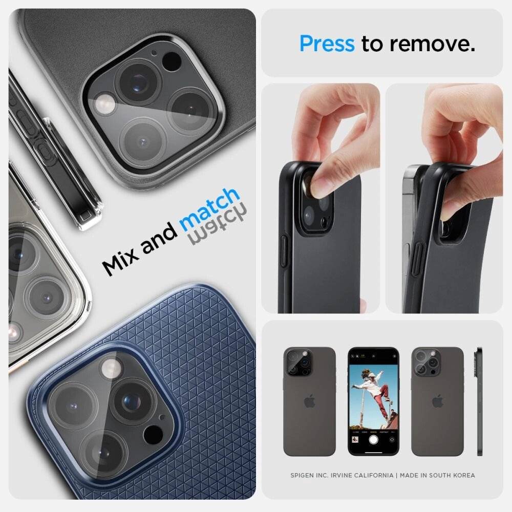 Spigen Optik.tR Kameraschutz iPhone 14 Pro / Max 15 16 - Transparent 2 Stk.