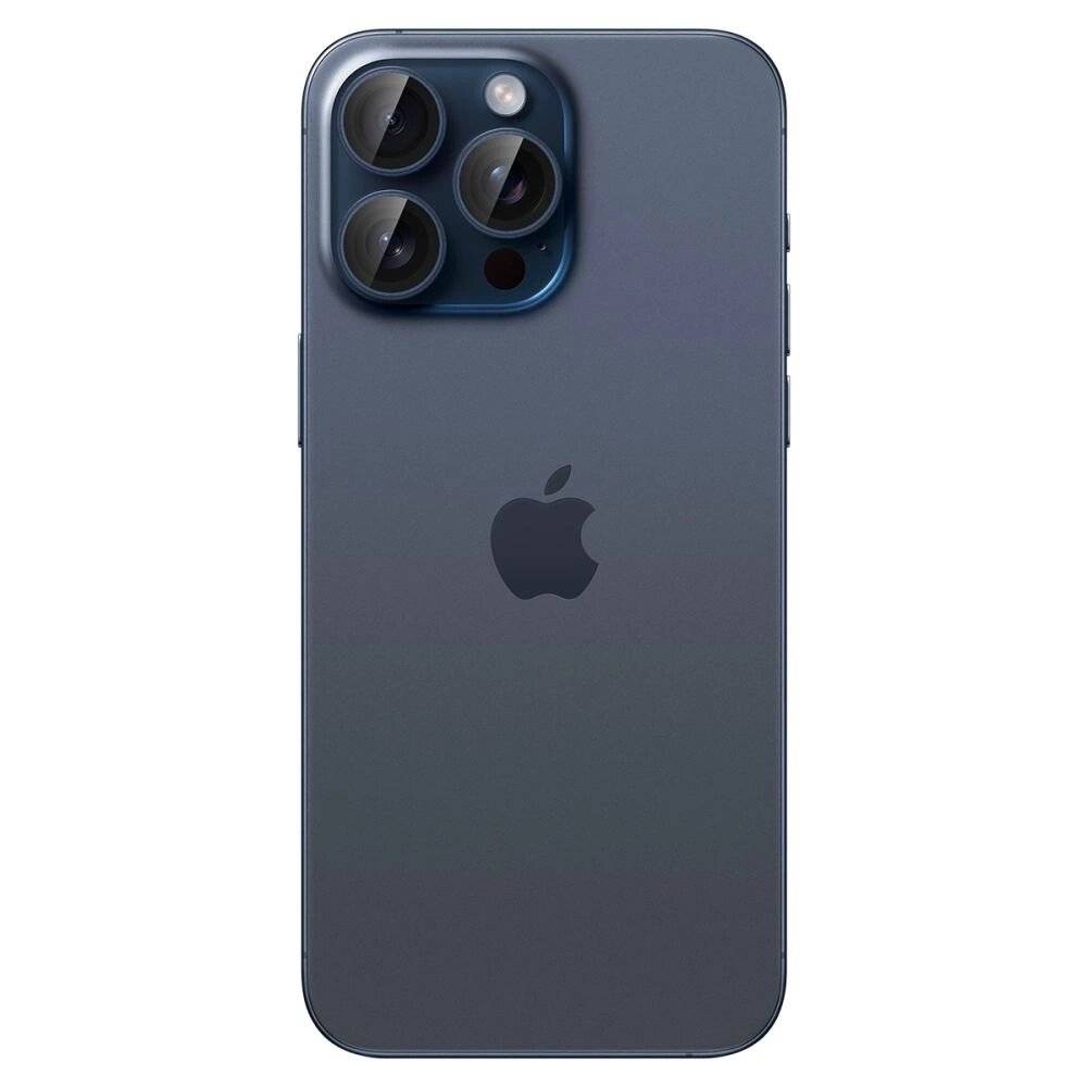 Spigen Optik.tR EZ Fit Kameraschutz iPhone 14 Pro / Max 15 - Titanblau 2 Stk.