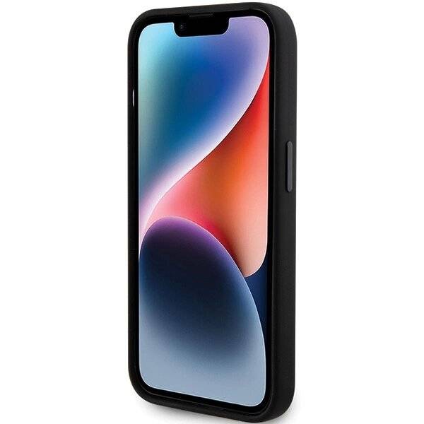 Karl Lagerfeld Silikon Karl&Choupette Head Hülle iPhone 15 Pro Max – Schwarz