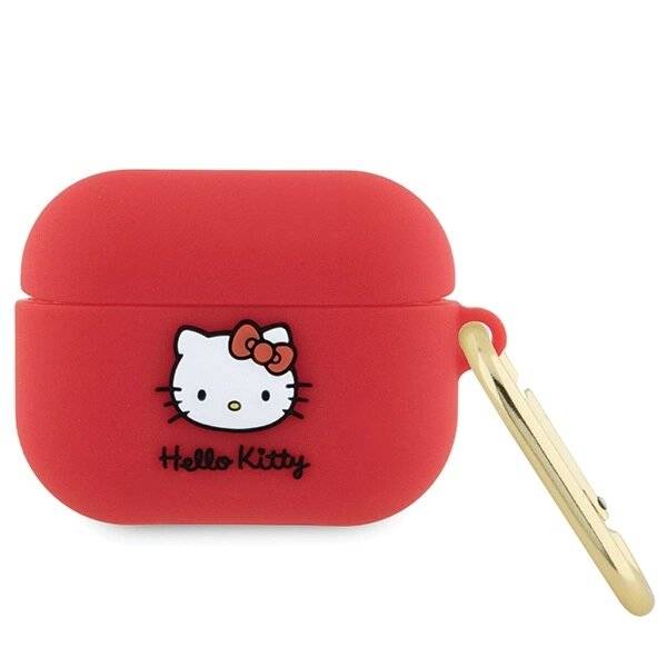 Hello Kitty Silikon 3D Head Hülle AirPods Pro – Fuchsia