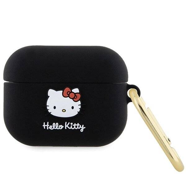 Hello Kitty Silikon 3D Head Hülle AirPods Pro – Schwarz