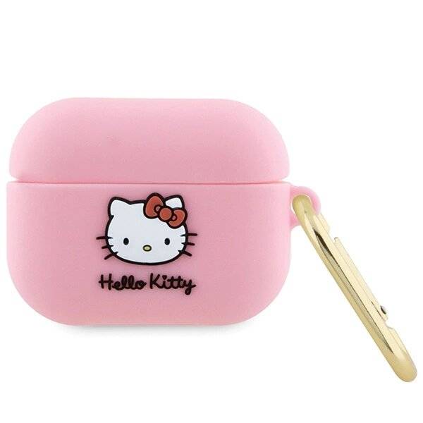 Hello Kitty Silikon 3D Head Hülle AirPods Pro – Rosa
