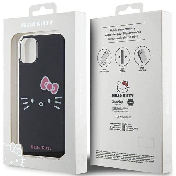Hello Kitty IML Face Hülle iPhone 11 / Xr – Schwarz