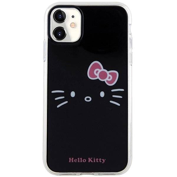 Hello Kitty IML Face Hülle iPhone 11 / Xr – Schwarz