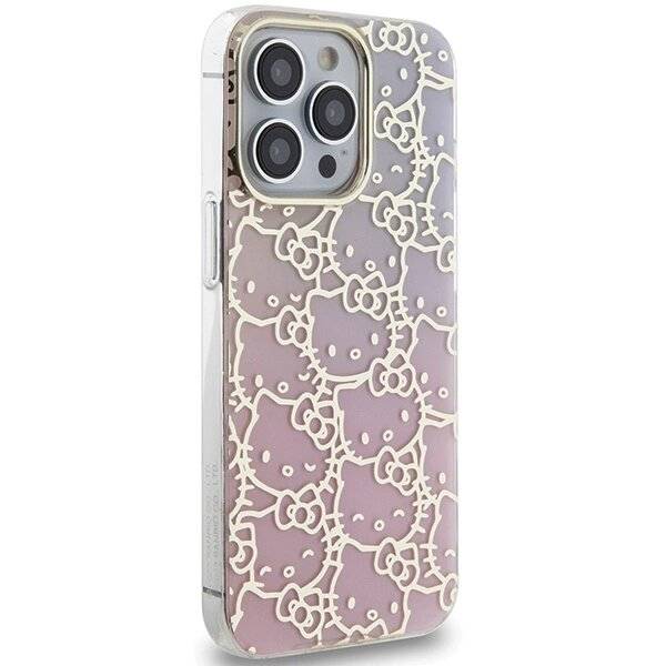 Hello Kitty IML Gradient Electrop Crowded Head Hülle iPhone 13 Pro / – Rosa