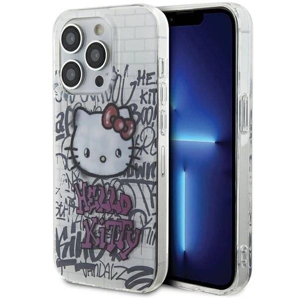 Hello Kitty IML On Bricks Graffiti Hülle iPhone 13 Pro / – weiß