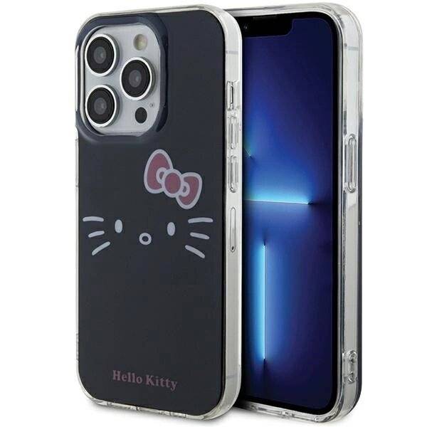 Hello Kitty IML Face Hülle iPhone 13 Pro Max – Schwarz