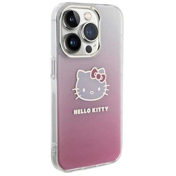 Hello Kitty IML Gradient Electrop Head Hülle iPhone 14 Pro – Rosa