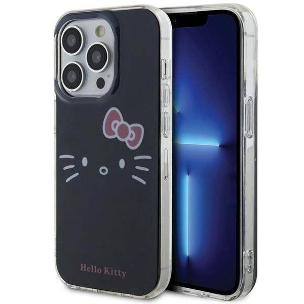 Hello Kitty IML Face Hülle iPhone 14 Pro – Schwarz