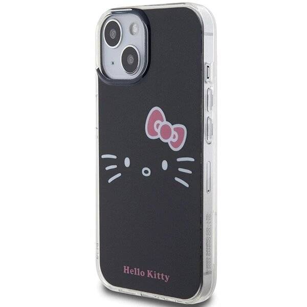 Hello Kitty IML Face Hülle iPhone 15 – Schwarz