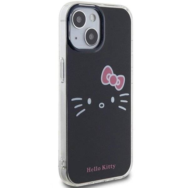 Hello Kitty IML Face Hülle iPhone 15 – Schwarz