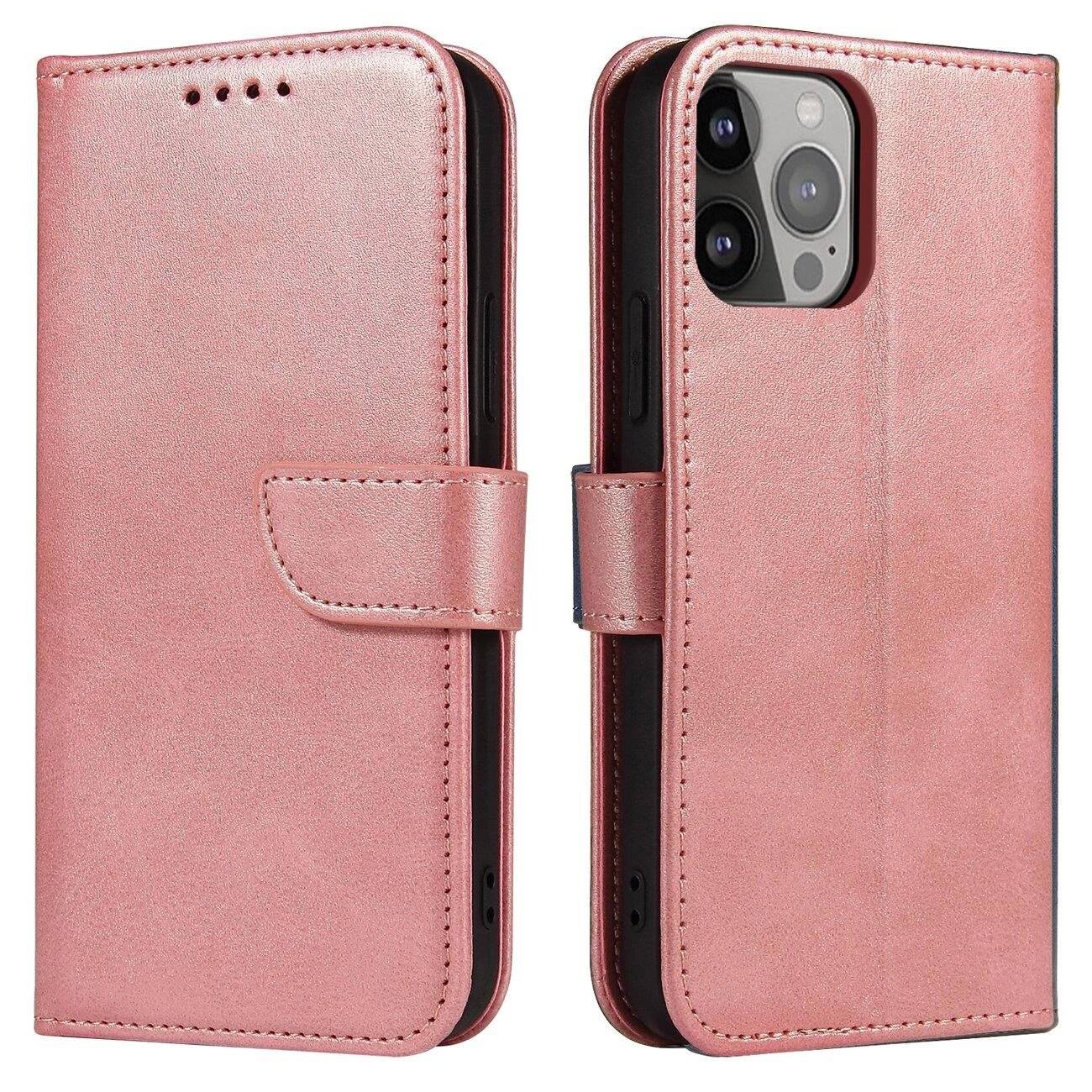 Magnet Case Samsung Galaxy S23 Flip Cover Wallet Stand Pink