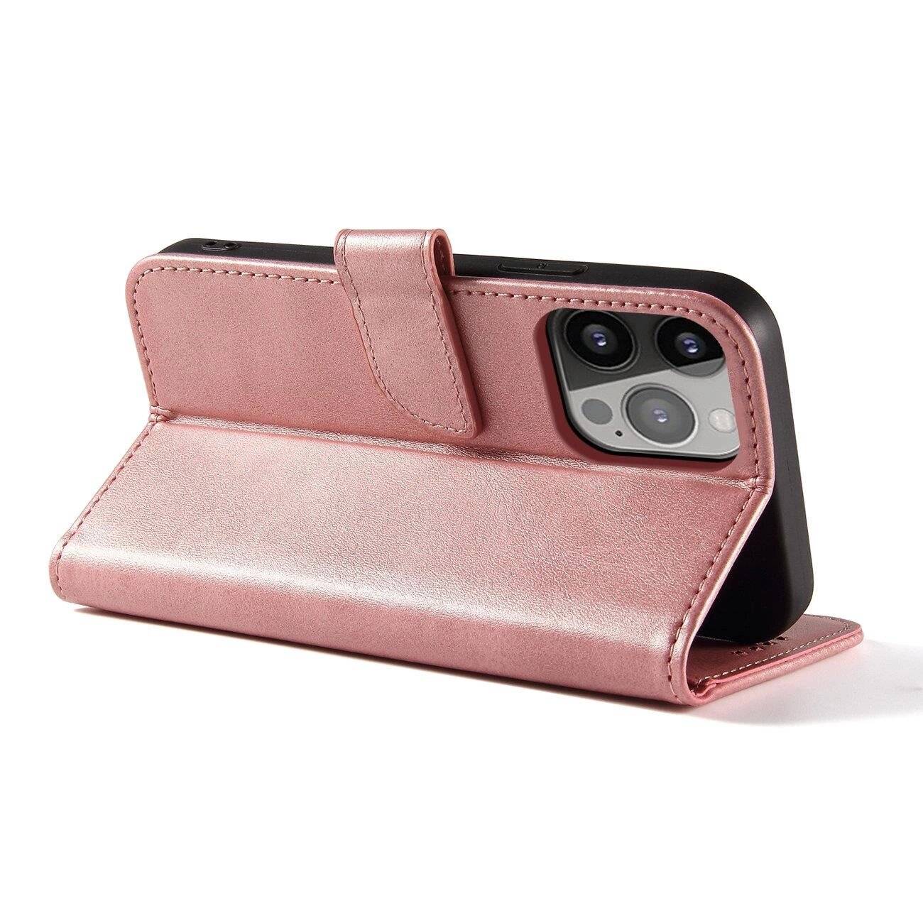 Magnet Case Hülle Samsung Galaxy S23+ Flip Cover Wallet Stand Pink