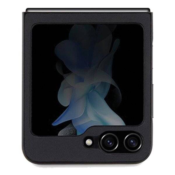 BMW Leder Hot Stamp Hülle Samsung Galaxy Z Flip 5 – schwarz