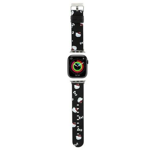 Hello Kitty Heads & Bows Pattern Armband Apple Watch 38/40/41 mm – Schwarz